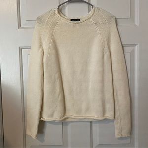 Cream Jcrew sweater